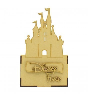 Laser Cut Small Disney Fund Money Box - Castle Design